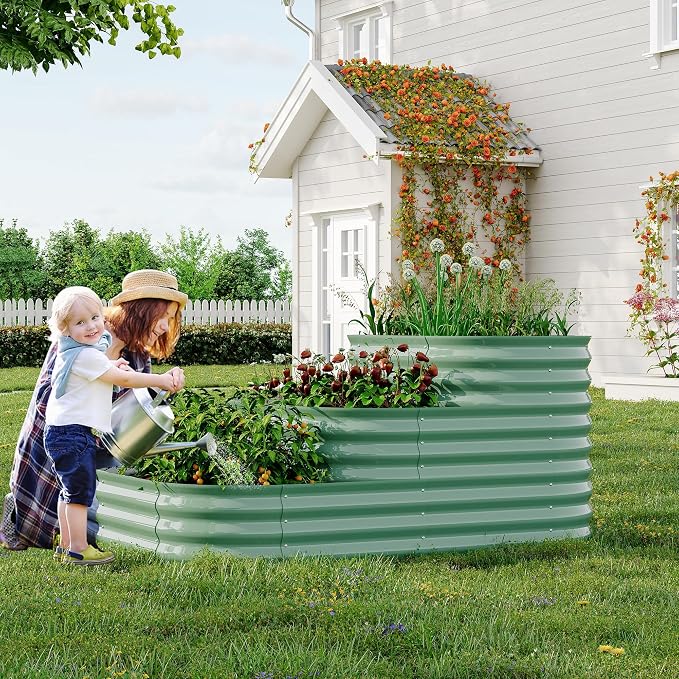 Galvanized Raised Garden Bed Kit – 61x42x31 in Outdoor Planter Box - Image 5