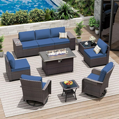 10 Pieces Patio Furniture Set by ASJMR