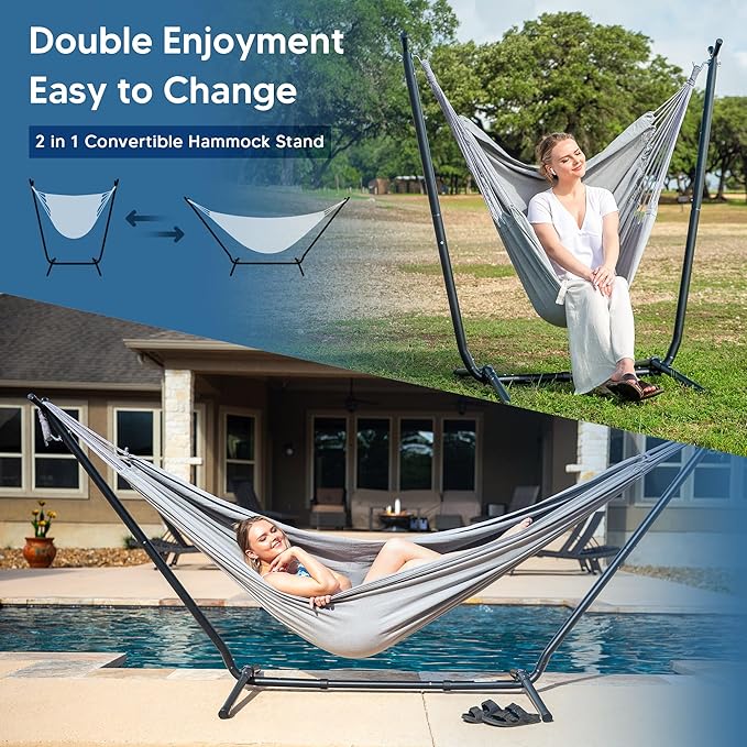 SUNCREAT 2-in-1 Convertible Extra Large Hammocks - Image 2