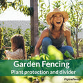 Garden Netting Black Plastic Mesh Roll, 1.3 ft x 10 ft, with Zip Ties