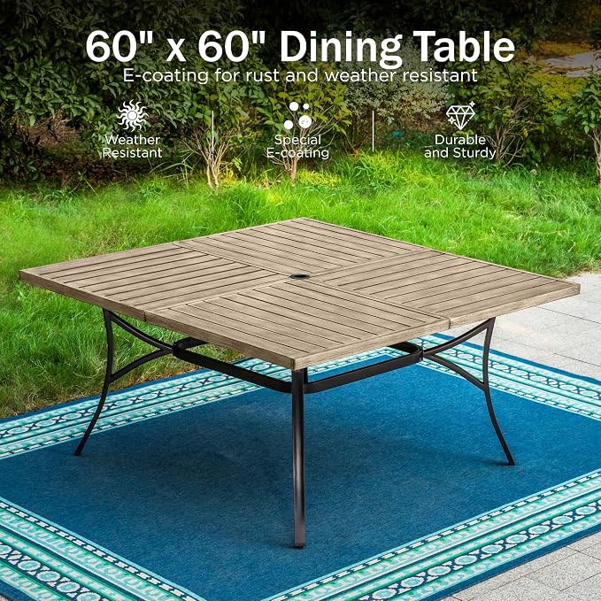 PHI VILLA 9 Pieces Outdoor Dining Set - Image 2
