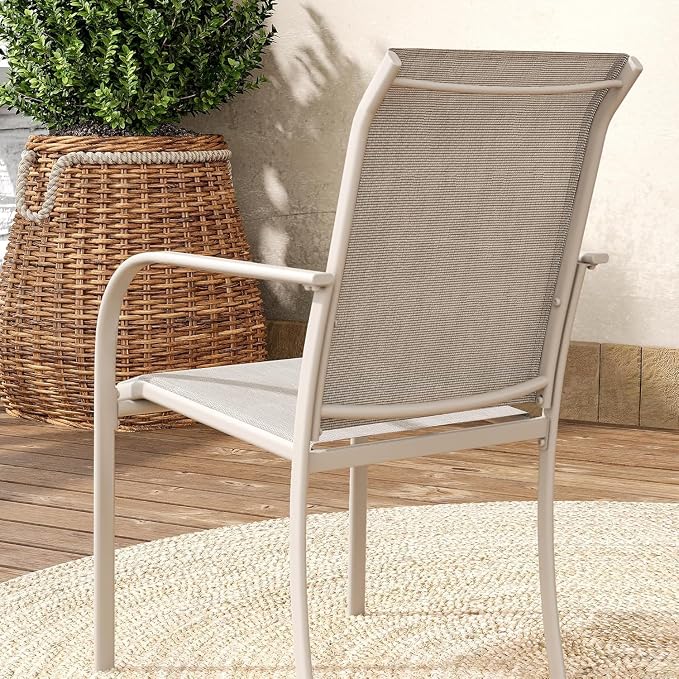VICLLAX Outdoor Dining Set for 4, 5 Pieces Patio Dining Furniture Set - Image 4