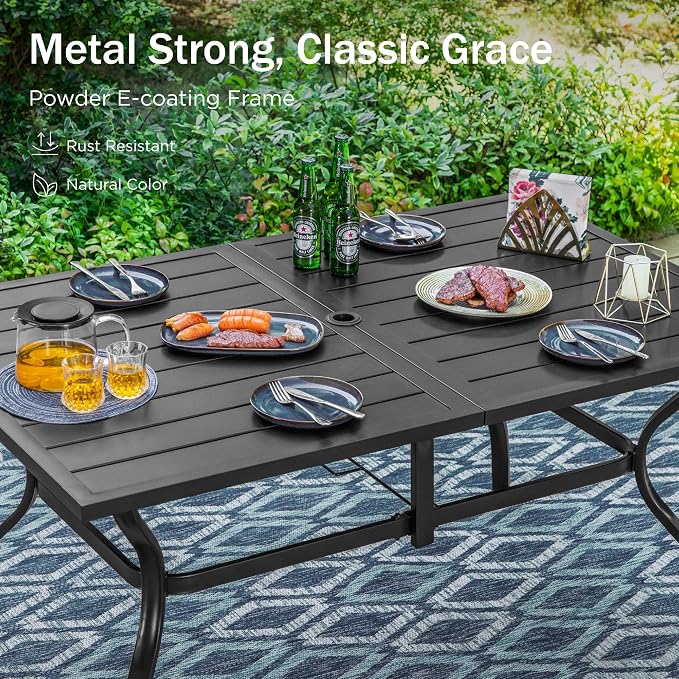 PHI VILLA Outdoor Patio Dining Set - Image 5