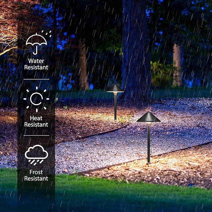 SUNVIE Low Voltage Landscape Lights 3W LED Pathway Lights Low Voltage 3000K - Image 5