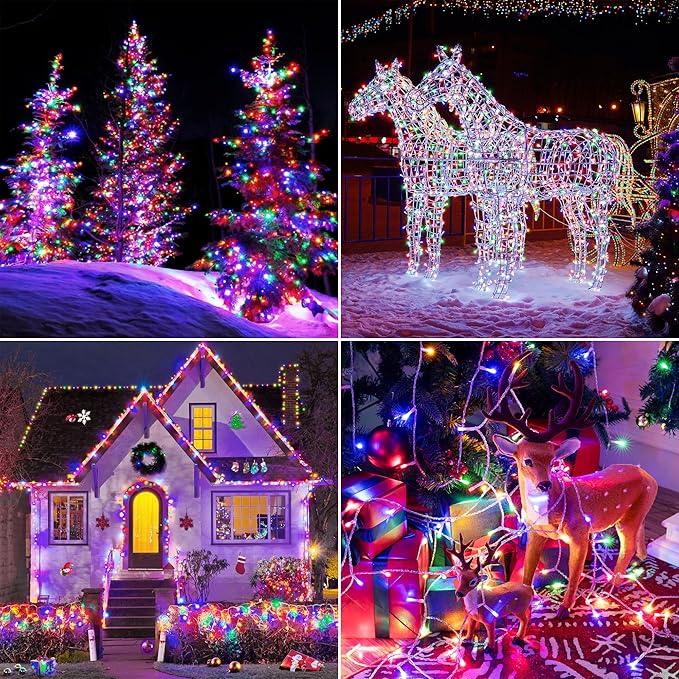 String Lights, 328 Ft with 1000 LEDs, Multicolor for Indoor/Outdoor Use