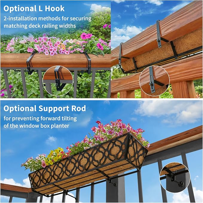Y&M 2pcs 30" Window Boxes Horse Trough - Image 7