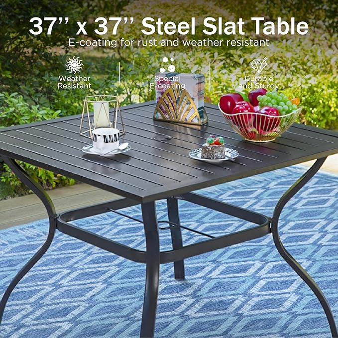 PHI VILLA Outdoor Dining Set 6 PCS - Image 2