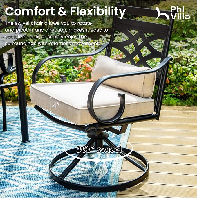 PHI VILLA 7 Pieces Outdoor Dining Set - Image 3