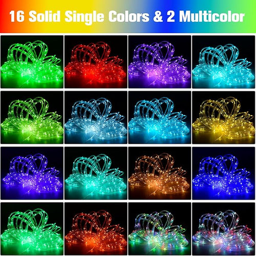 132Ft Rope Lights for Outside, Waterproof 18 Colors Changing Rope Lights Fairy - Image 2
