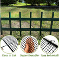 Garden Netting: 15.7 x 240 Inch Black HDPE Mesh Fence with Zip Ties