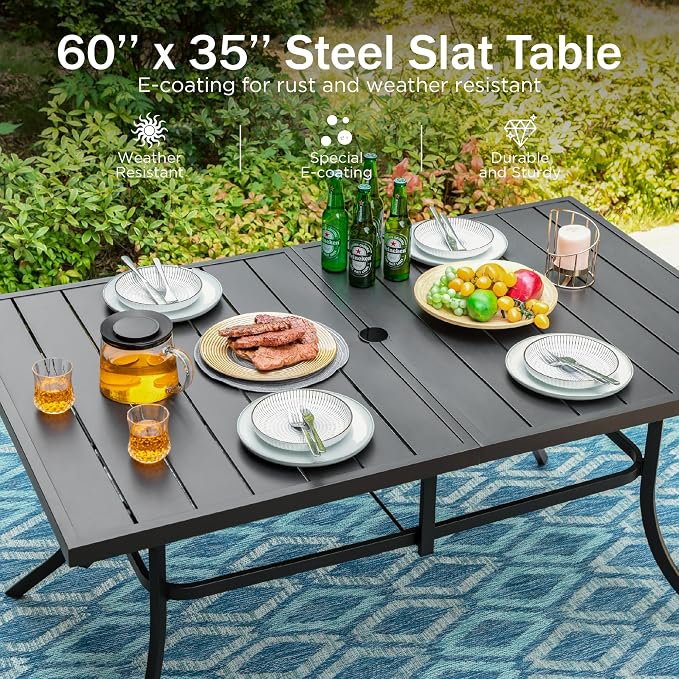 PHI VILLA 7 Piece Outdoor Dining Set - Image 3