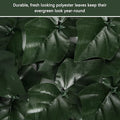 Decorative Fence Privacy Screen, Green Plastic Faux Ivy Roll, 157.5 x 39.4 in
