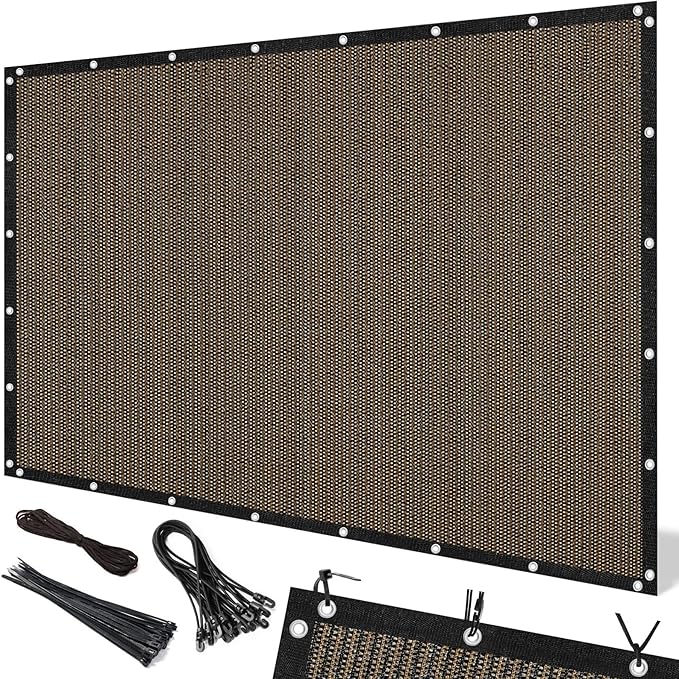Artpuch 90% Sun Shade Cloth, 4 x 8 FT Pergola Shade Cover Canopy by Artpuch