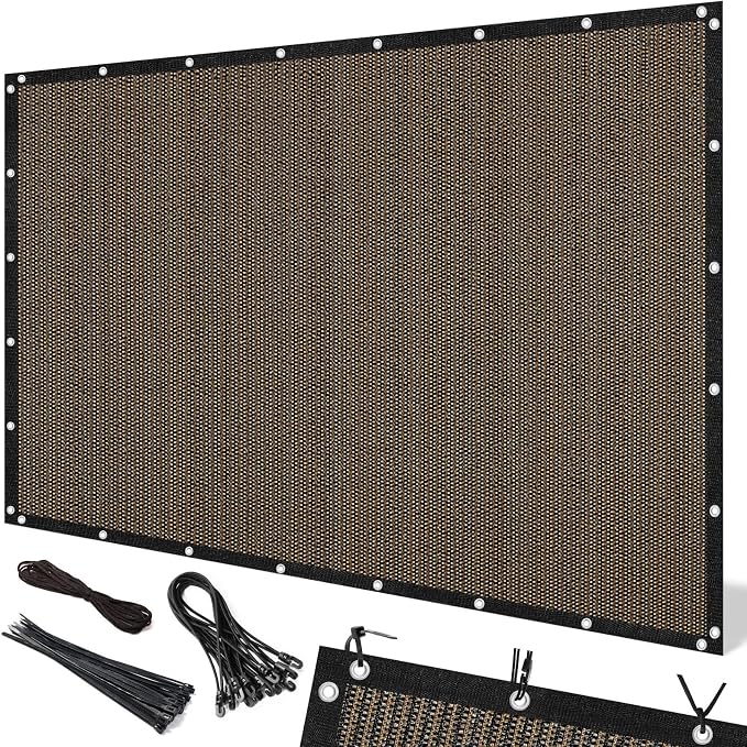 Artpuch 90% Sun Shade Cloth, 4 x 12 FT Pergola Shade Cover Canopy by Artpuch