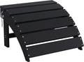 Sundale Outdoor Folding Plastic Adirondack Ottoman, All-Weather Adirondack by SundaleOutdoor