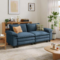 LINSY HOME 90'' Cloud Loveseat Sofa, Modular Sectional Couches Corduroy Cloud by LINSYHOME