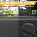 Deck Box Black Resin Lockable Outdoor Storage Chest