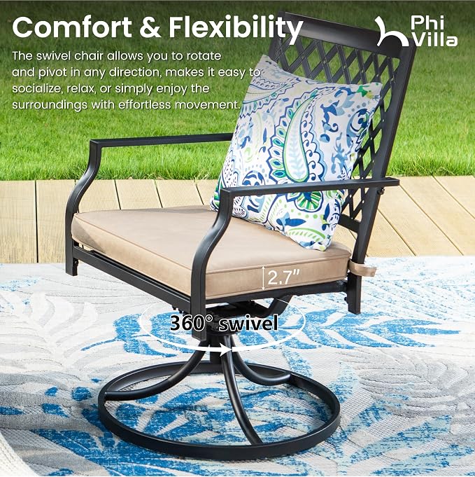 PHI VILLA 9 Pieces Outdoor Dining Set - Image 5