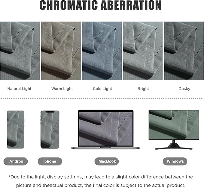 BONZER Outdoor Curtains for Patio Waterproof Thick Privacy Wide Grommet Light - Image 5