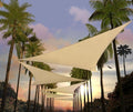 Amgo Custom Size 6' x 6' x 6' Beige Triangle Sun Shade Sail Order to Make by Amgo