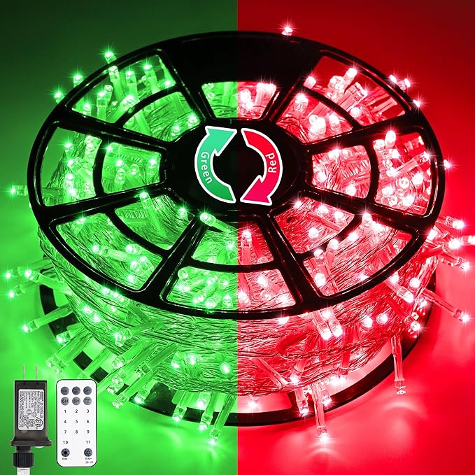 Color Changing LED String Lights, 168 ft, Outdoor, Remote