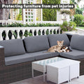 Cushion Covers, 8 Pack Green Elastic Patio Slipcovers, Fade-Resistant