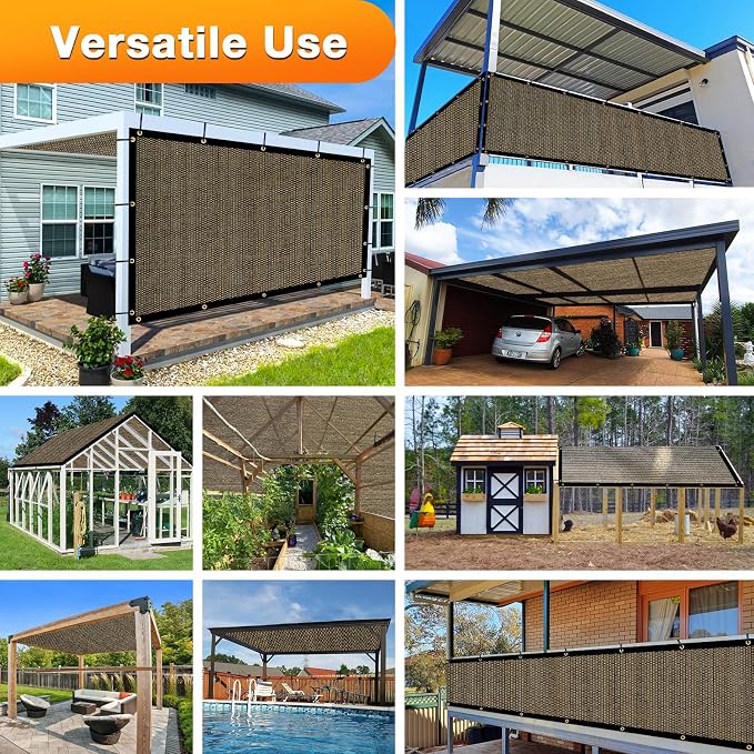 Artpuch Outdoor Pergola Shade Cover 8x21 FT Sun Shade Cloth - Image 6