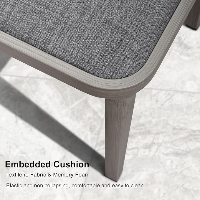 PURPLE LEAF 8-Piece Patio Dining Set Outdoor Furniture Rectangular Table and - Image 3