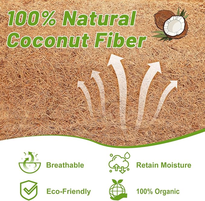 Remiawy Coco Liner Roll, 16 x 120 Inch Coconut Fiber Liners - Image 2