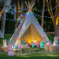 String Lights 168ft 600 LED Multicolor Easter Lights with Remote