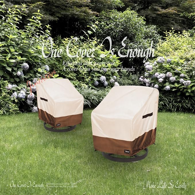 JinHrtoyi Outdoor Chair Covers 2 Pack, 35Wx37Dx38H inches Patio Chair Cover - Image 9