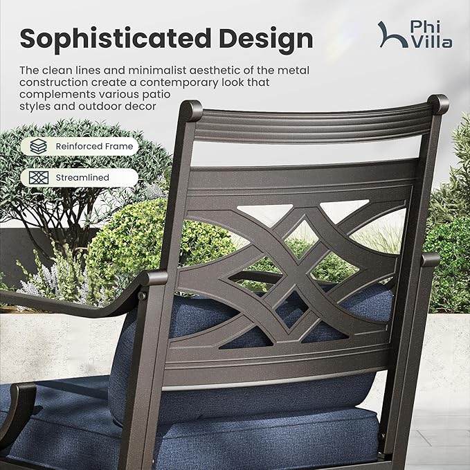 PHI VILLA 9 Pieces Outdoor Dining Set - Image 4