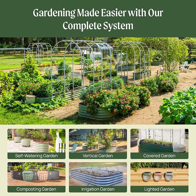 Vego garden Aluzinc Raised Garden Bed Kits, Sky Blue - Image 7