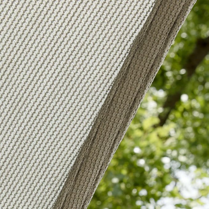 Amgo Custom Size 5' x 7' x 8.6' Grey Right Triangle Sun Shade Sail Order to - Image 8