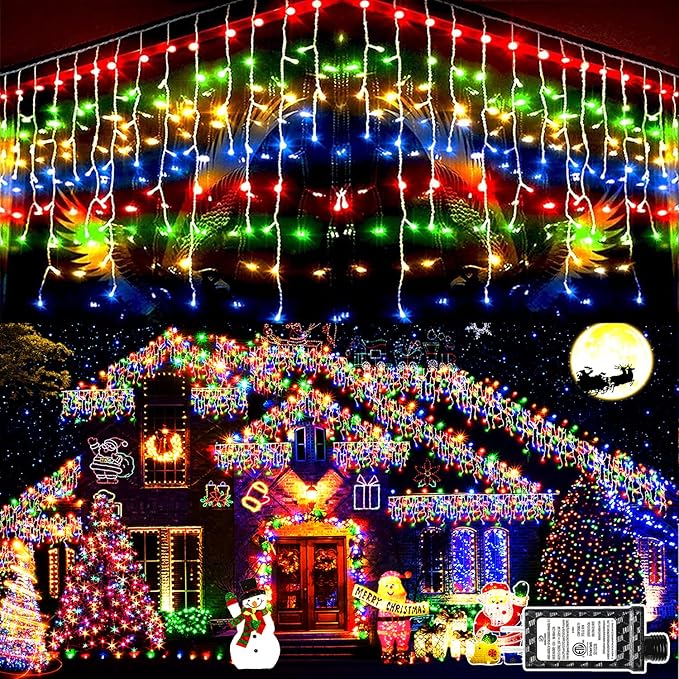 String Lights, 400 LED Outdoor Christmas Lights, 33 ft Multicolor