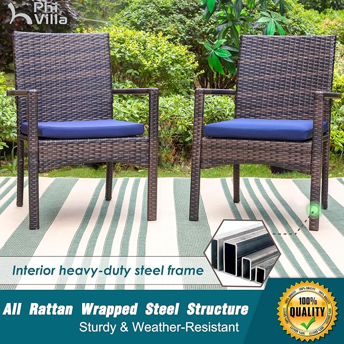 PHI VILLA 7 Pieces Outdoor Dining Set - Image 4