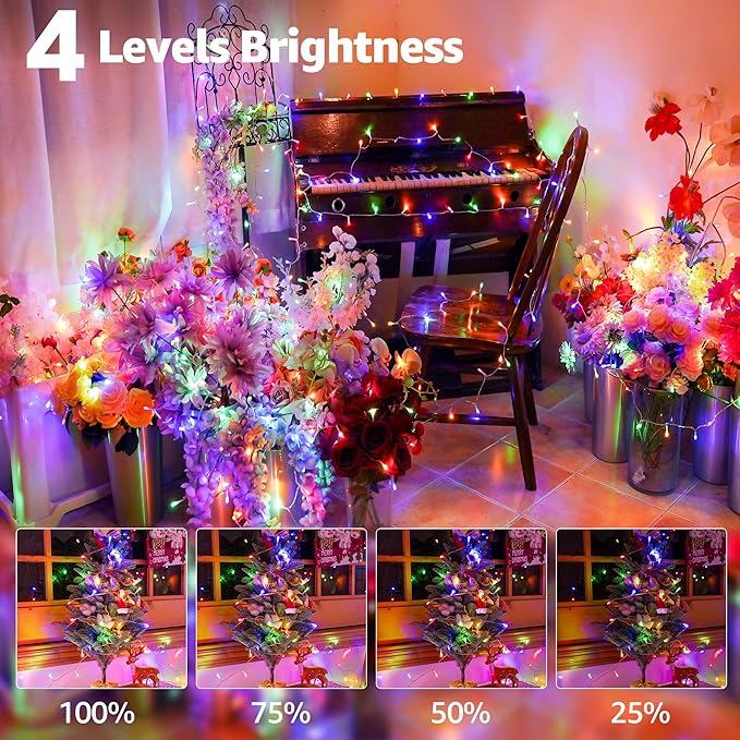 String Lights, 328 Ft with 1000 LEDs, Multicolor for Indoor/Outdoor Use