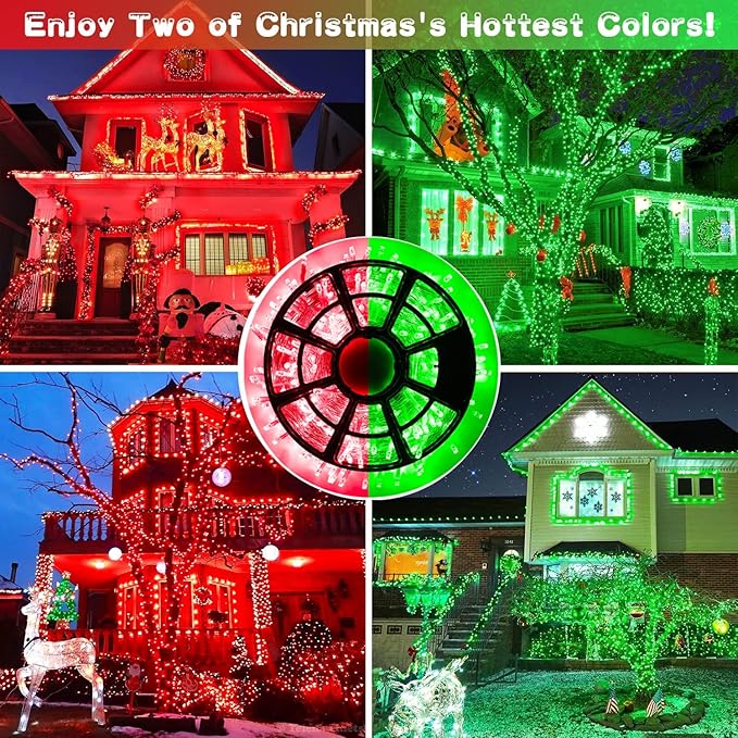 Color Changing LED String Lights, 168 ft, Outdoor, Remote