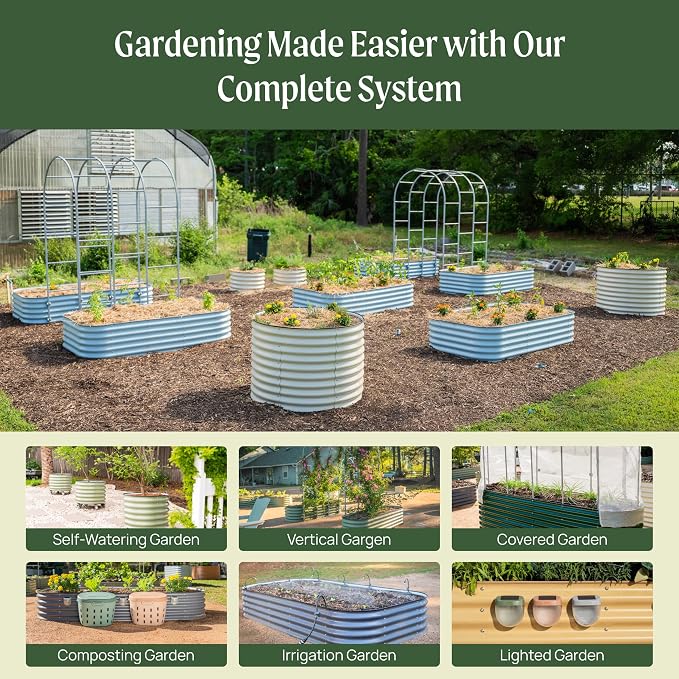 Vego garden 26" Extra Tall Raised Garden Bed Kits, 10 in 1 Modular Raised - Image 6