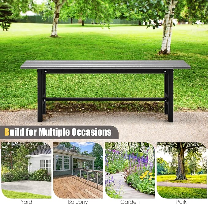 Giantex 2-Person Outdoor Bench Seat - Image 8