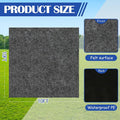 Storage Shed Floor Mat, 10 x 10 FT, Gray, Waterproof Felt, Non-Slip Backing