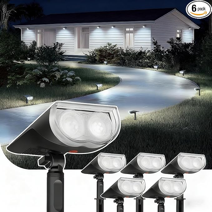 Linkind Solar Lights Outdoor StarRayS, Bright Solar Spot Lights Outdoor by Linkind