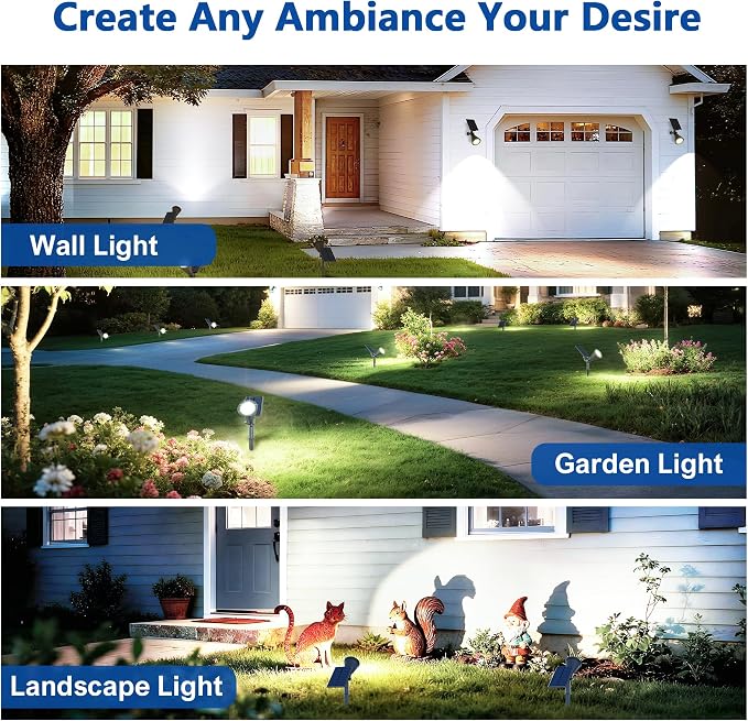 Solar Lights Outdoor Waterproof IP65, 6500K Super Bright LED, 2 Lighting Modes - Image 7