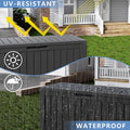 Deck Box, 80 Gallon Black Resin Waterproof Outdoor Storage