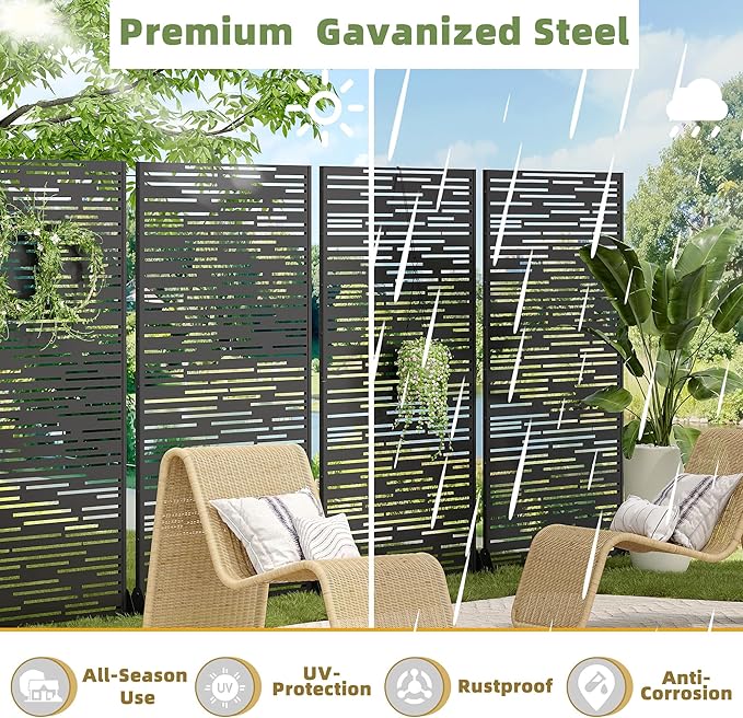 Casaphoria Metal Privacy Screen Outdoor - Image 9