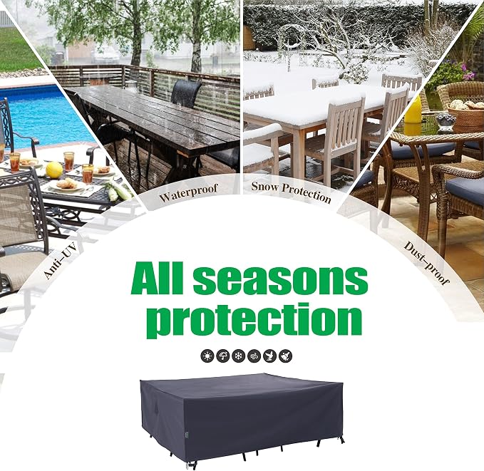F&J Outdoors Heavy Duty Waterproof Anti-UV Rip-stop Fabric Extra Large Patio - Image 8