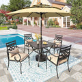 PHI VILLA Outdoor Patio Dining Set by PHIVILLAThepioneerofcomfortablehouseholdsupplies