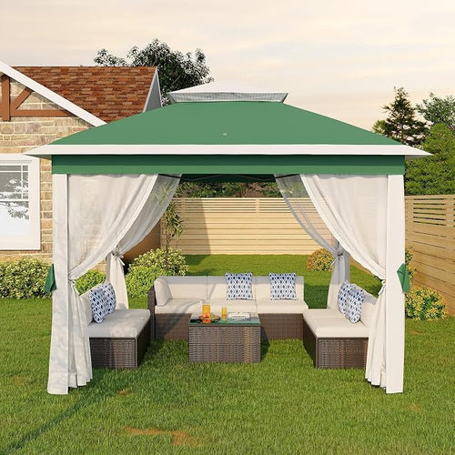 11'x11 Pop-Up Gazebo, Instant Outdoor Canopy Tent by GarveeLife
