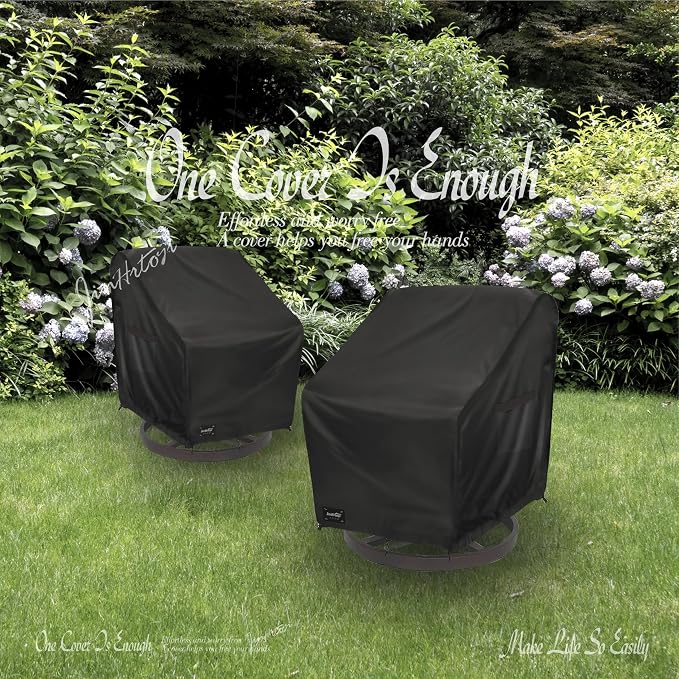 JinHrtoyi Outdoor Chair Covers 2 Pack, 27Wx32Dx36H inches Patio Chair Cover - Image 8