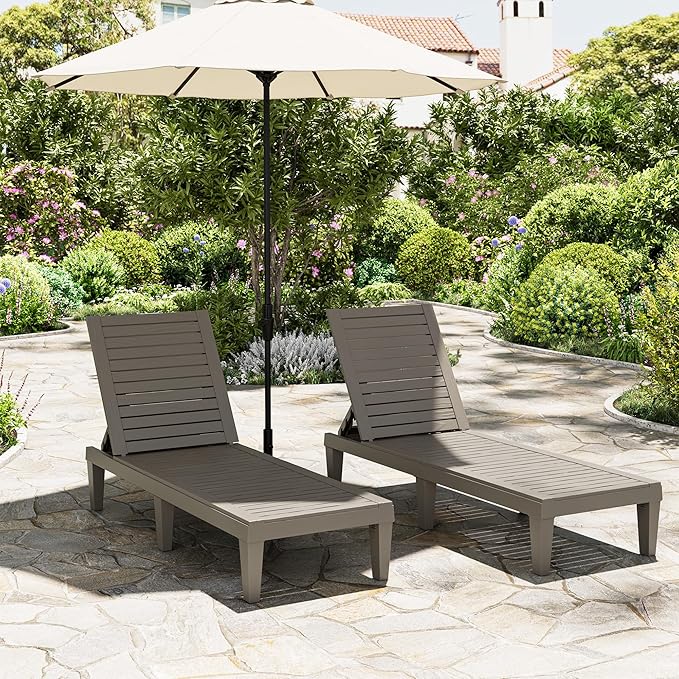 Lounge Chair, Pool Lounge Chairs Set of 2, Lounge Chair Outdoor, Waterproof Sun - Image 6
